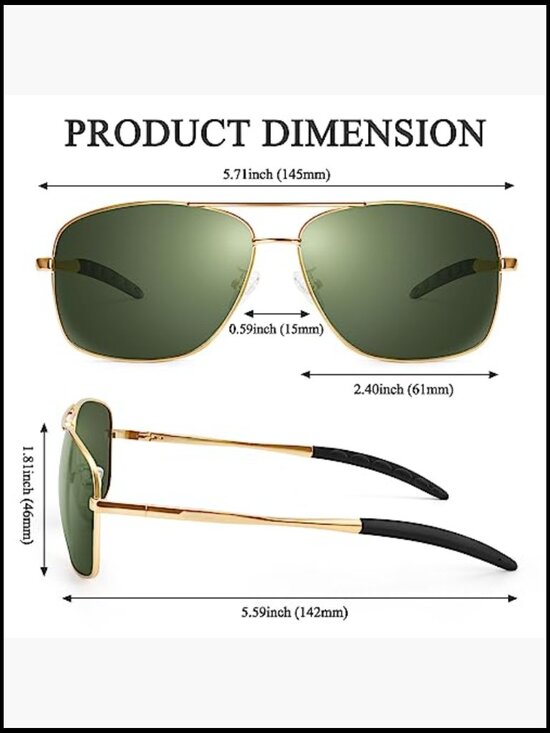 Polarized Aviator Sunglasses UV400 Protection Pilot Sun Glasses main image 4